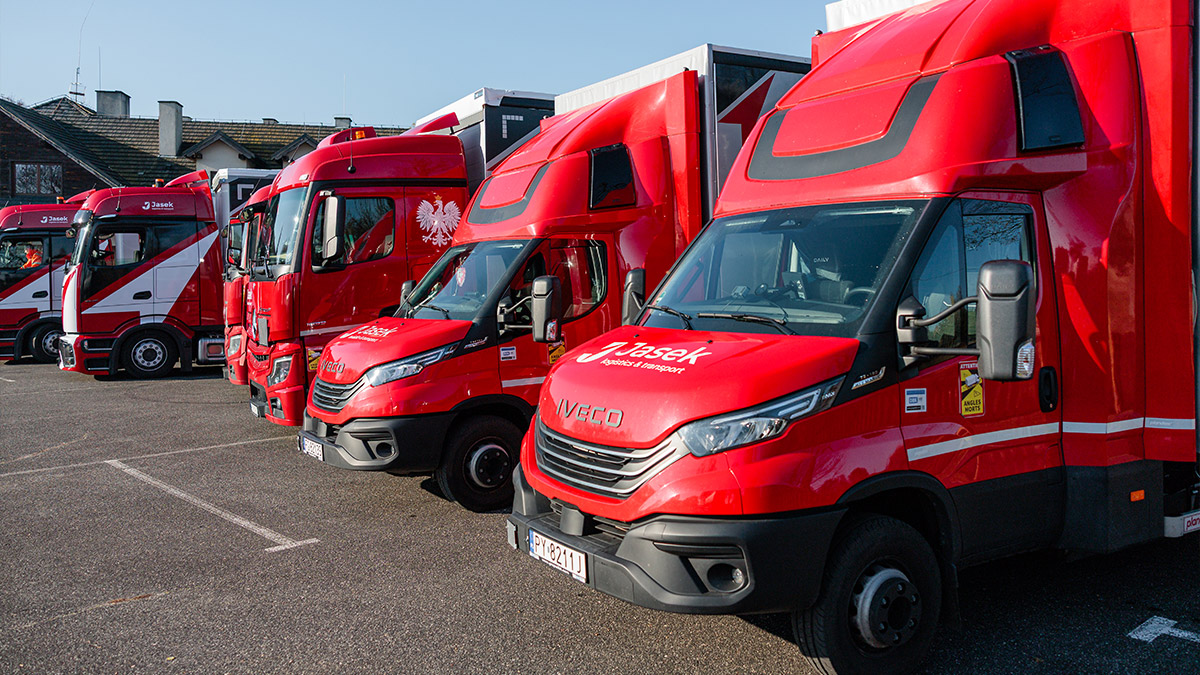 Flota pojazdów ciężarowych.