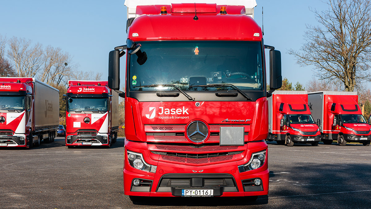 Flota pojazdów ciężarowych.